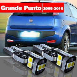 For Fiat Grande Punto 2005-2016 Accessories 2pcs LED License Plate Light 2006 2007 2008 2009 2010 2011 2012 2013 2014 2015