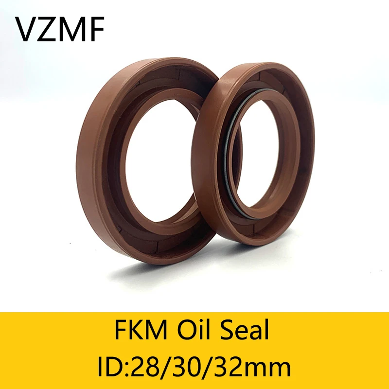 2Pcs FKM Framework Oil Seal ID 28mm 30mm 32mm OD 38~80mm Thickness 5-12mm Fluoro Rubber Gasket Rings