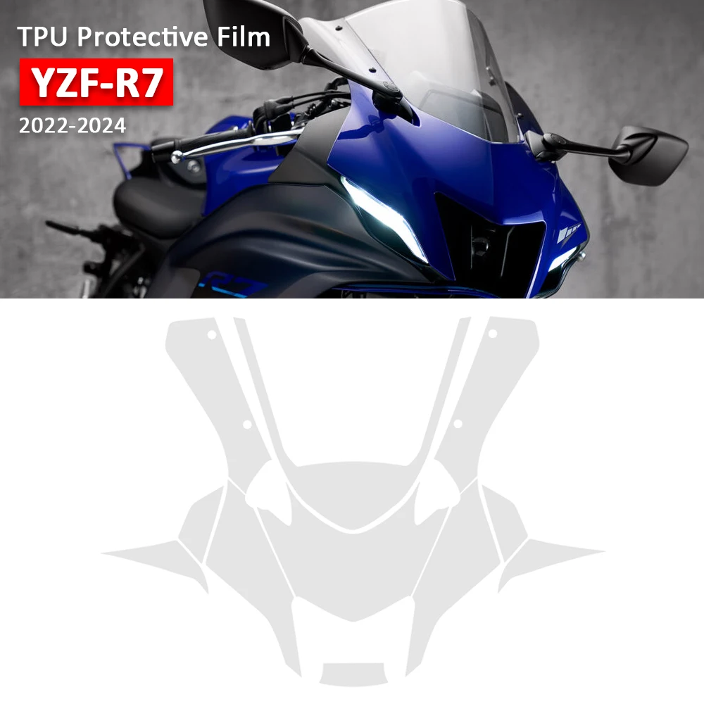 

YZF R7 PPF Motorcycle Protective Film TPU Fairing Protection Windshield For YAMAHA YZF-R7 2022 2023 2024 Scratch Resistant Film