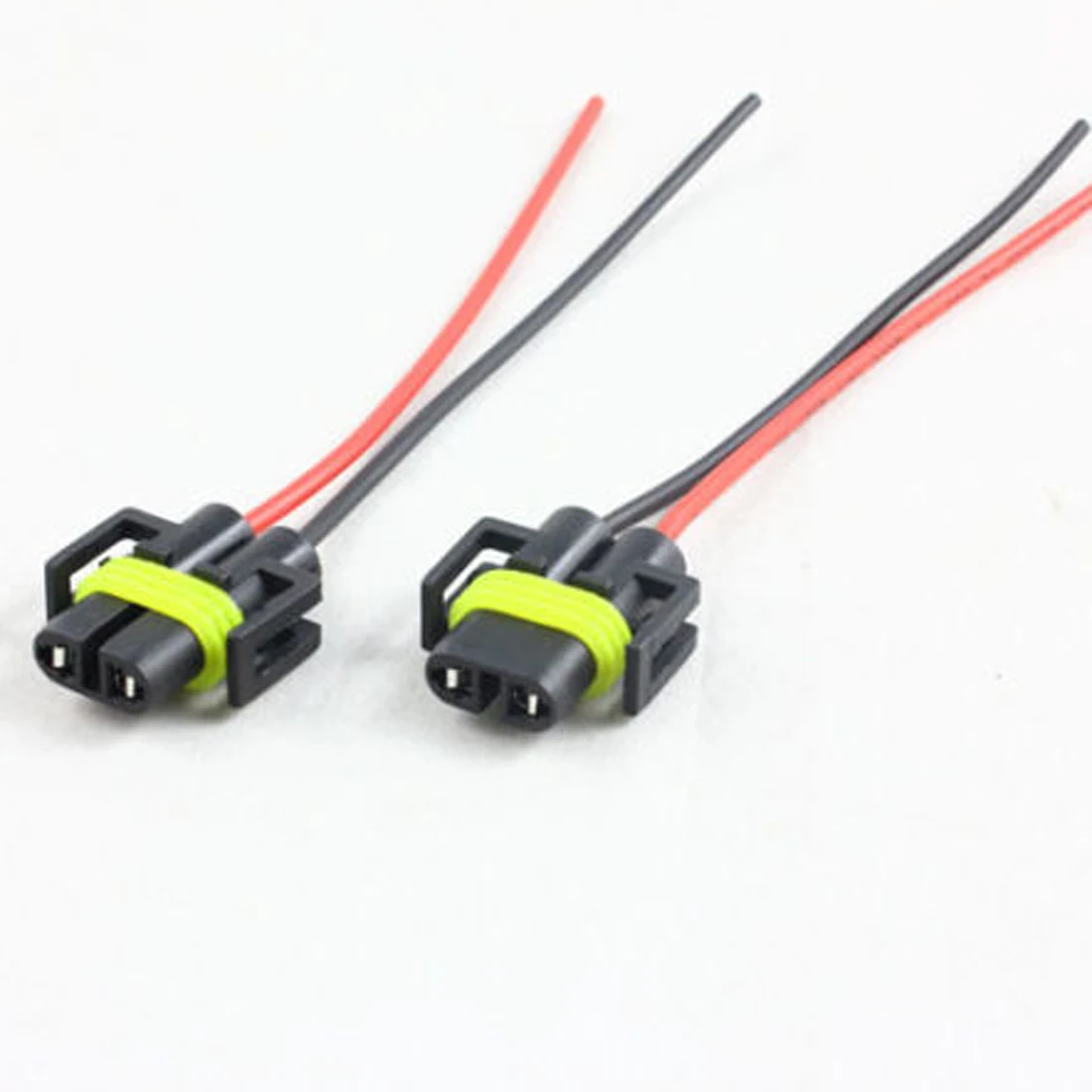 2 Pcs 12V Car Headlight Cable Plug Car Fog Lamp Bulb Socket Adapter Wiring Harness Small Line for H8 H9 H11 Bulb Wire Connector