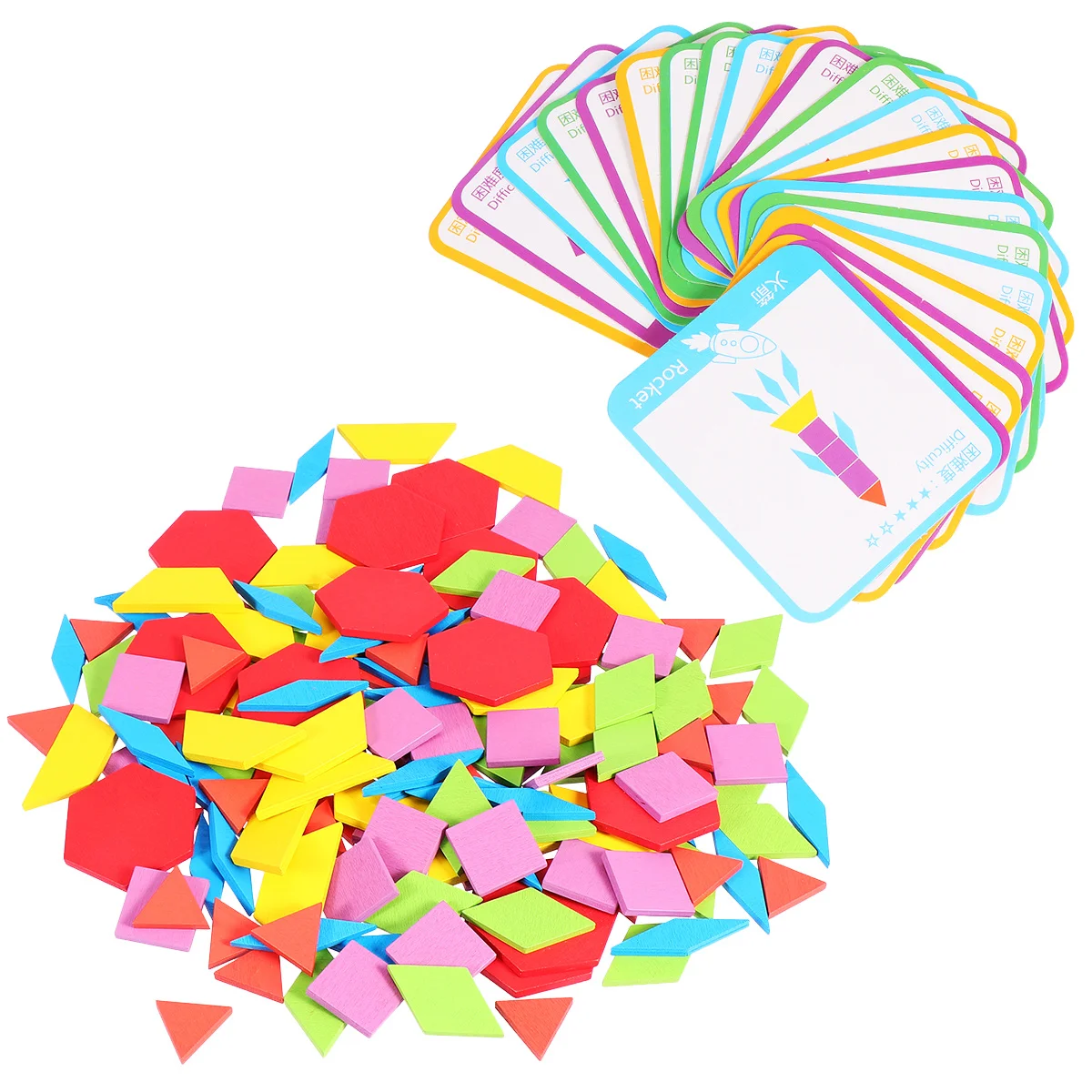 155 stuks geometrie vorm puzzelbord educatief vroeg leren spel cognitieve matching cadeau voor kinderen kinderen hout geometrisch