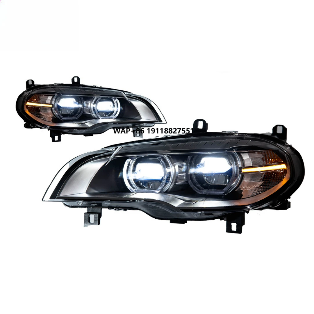 

Factory Sale 12V 6000K LED Headlight for X5 E70 2007-2013 Modified New DRL Head Lamps with Turn Signal