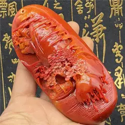 Chinese Antique Huanglong Jade Carving handicraft