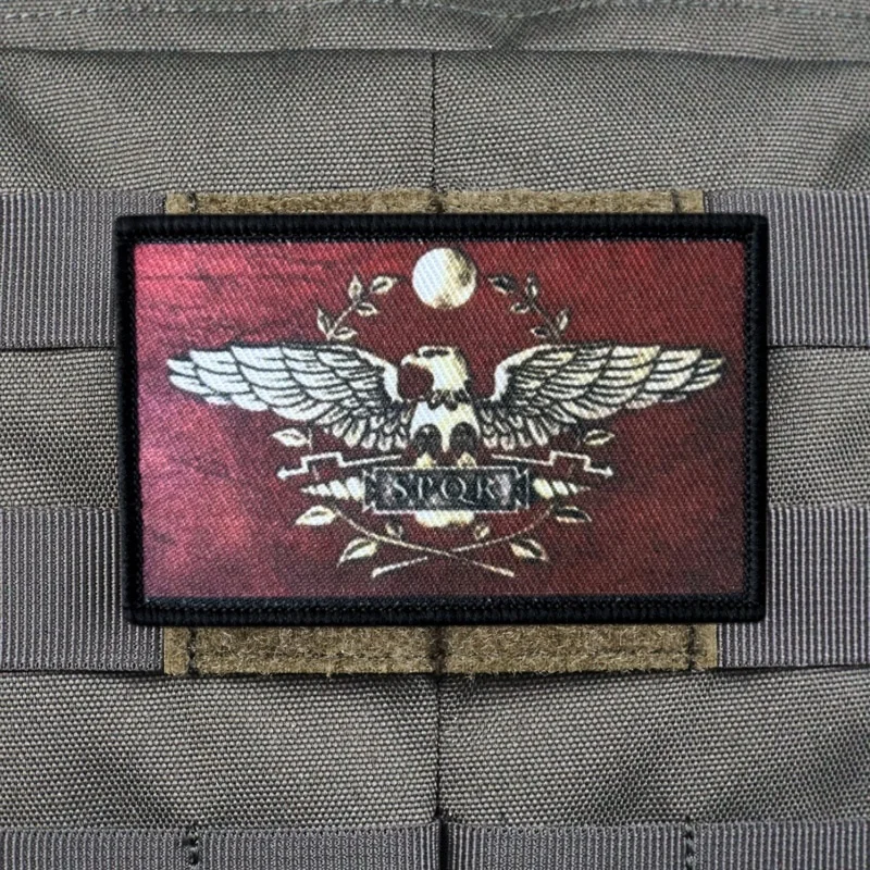 Римский легион SPQR тактическая нашивка с принтом на одежде петля с крючком военные нашивки рюкзак боевой значок декоративная наклейка нарукавная повязка Римский легион SPQR тактическая нашивка с принтом на одежде петля с крючком военные нашивки рюкзак боевой значок декоративная наклейка нарукавная повязка