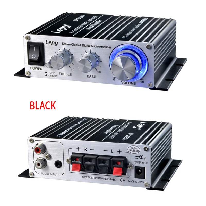 

KYYSLB 12V 20W*2 LP-2024A Digital Car Amplifier High Fidelity High Power Home Audio Speaker Power HIFI Class T Amplificador