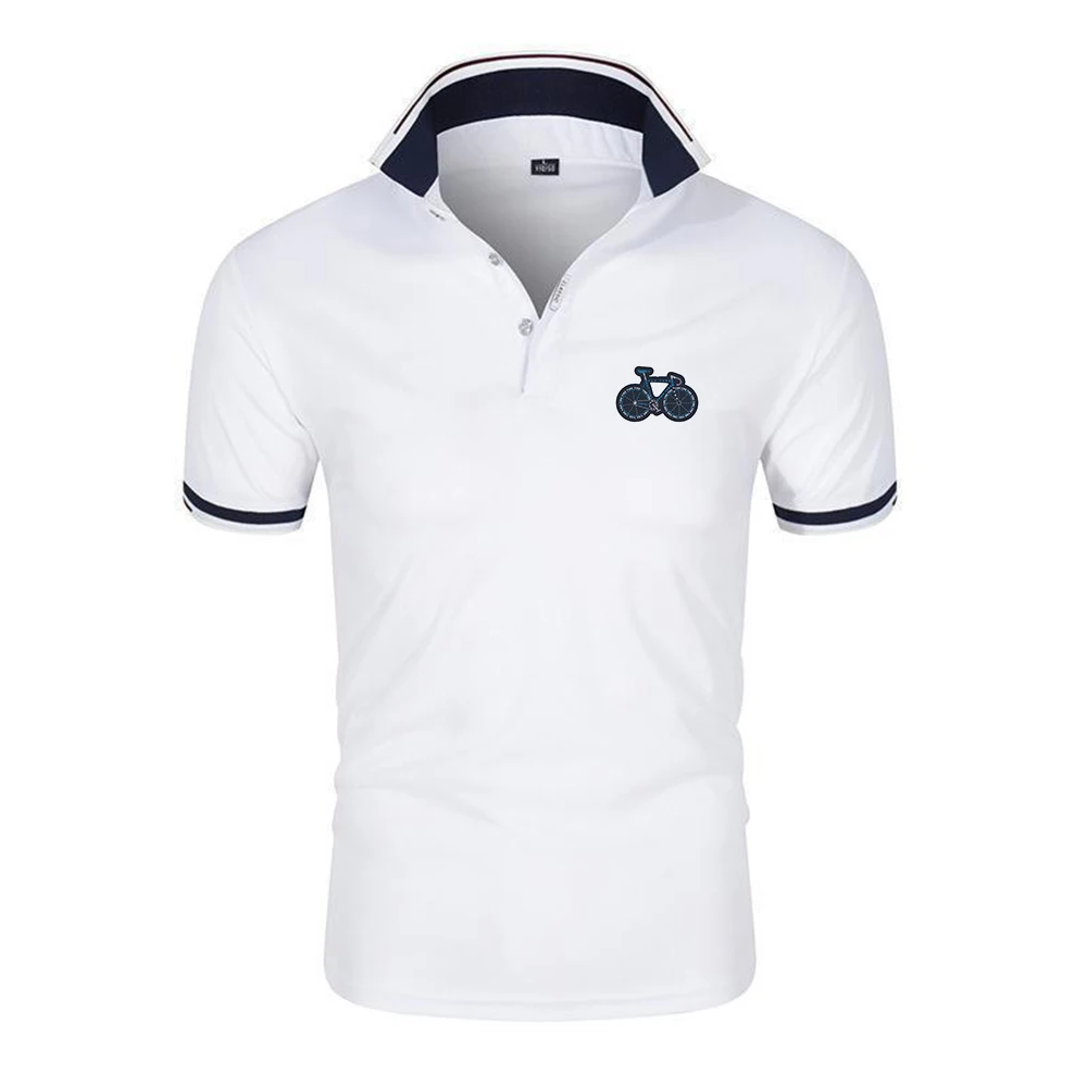 Bicycle Anatomy Shirt Cute Cycling Is Life Men New Six-color Polo Shirts Breathable Sport T-shirt Summer Fashion Short Sleeve