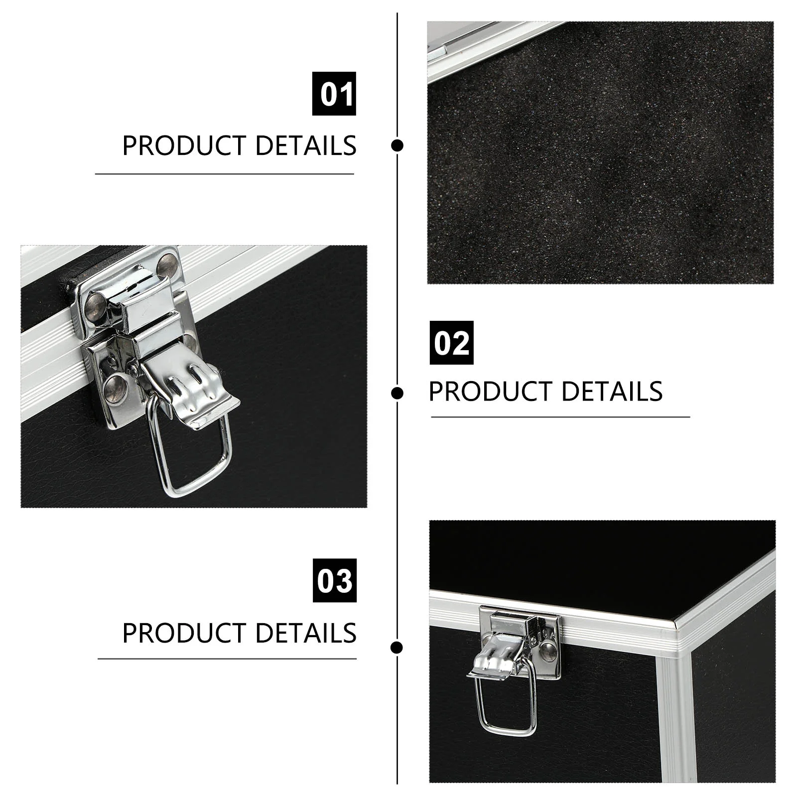 Toolbox Instrumentenbehälter Tragetasche Verkäufer Ausrüstung Tragbare LED-Solarleuchten Aluminium