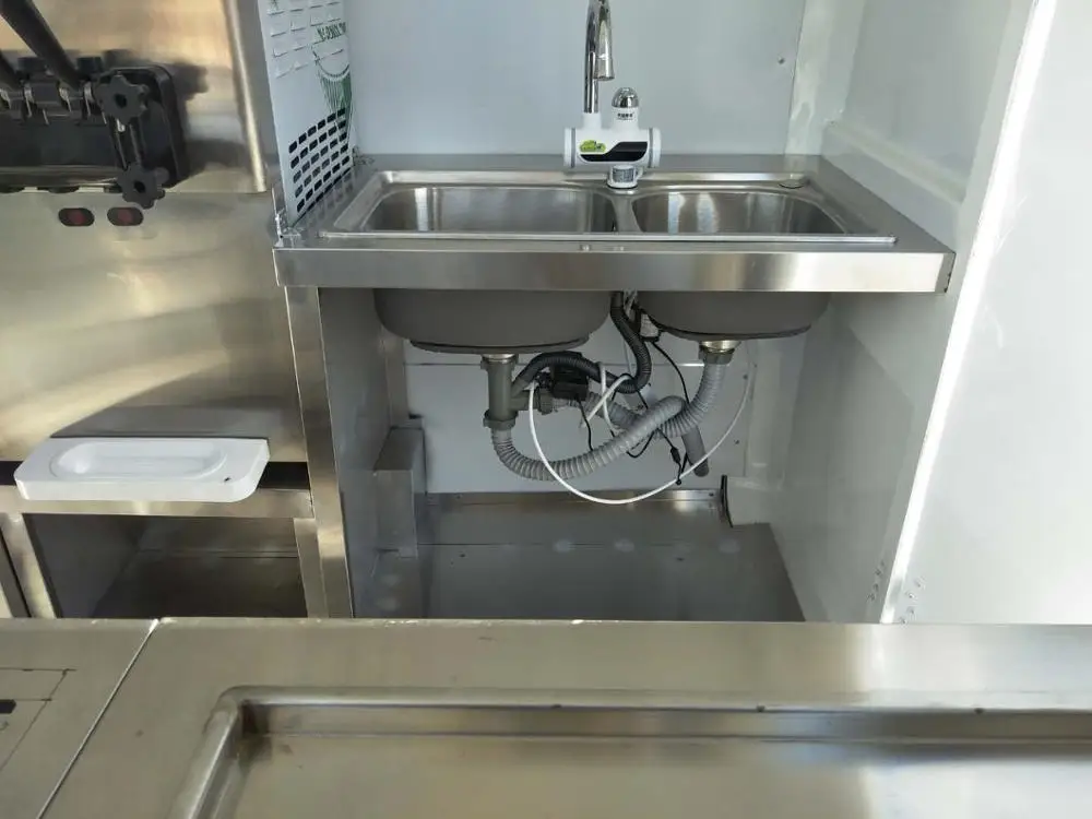 2025 Netherlands Standard Commercial Food Trailer Cart School Food Truck Van With Stocks For Shipping