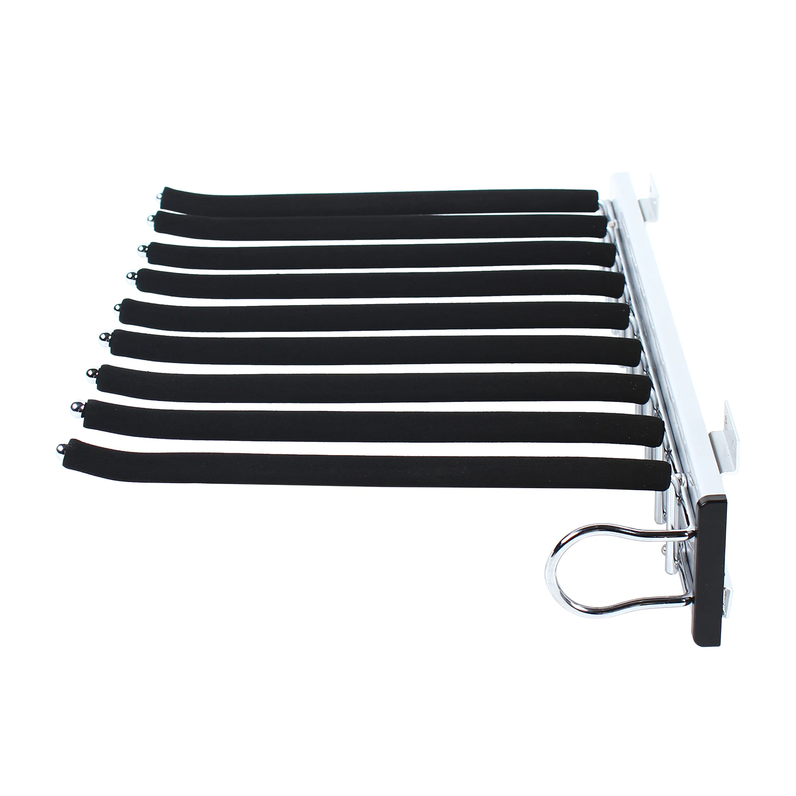 Imagem -06 - Puxe o Rack das Calças do Roupeiro Trilho Extensível Adequado para a Profundidade do Roupeiro 48 cm Suporte do Lenço