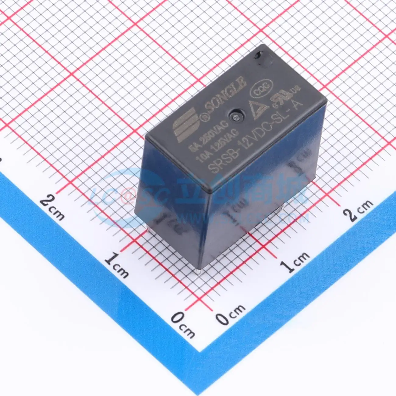43pcs SRSB-12VDC-SL-A 12V 18.4x10.4mm SPST NO Power Relay PCB Electronic Switch