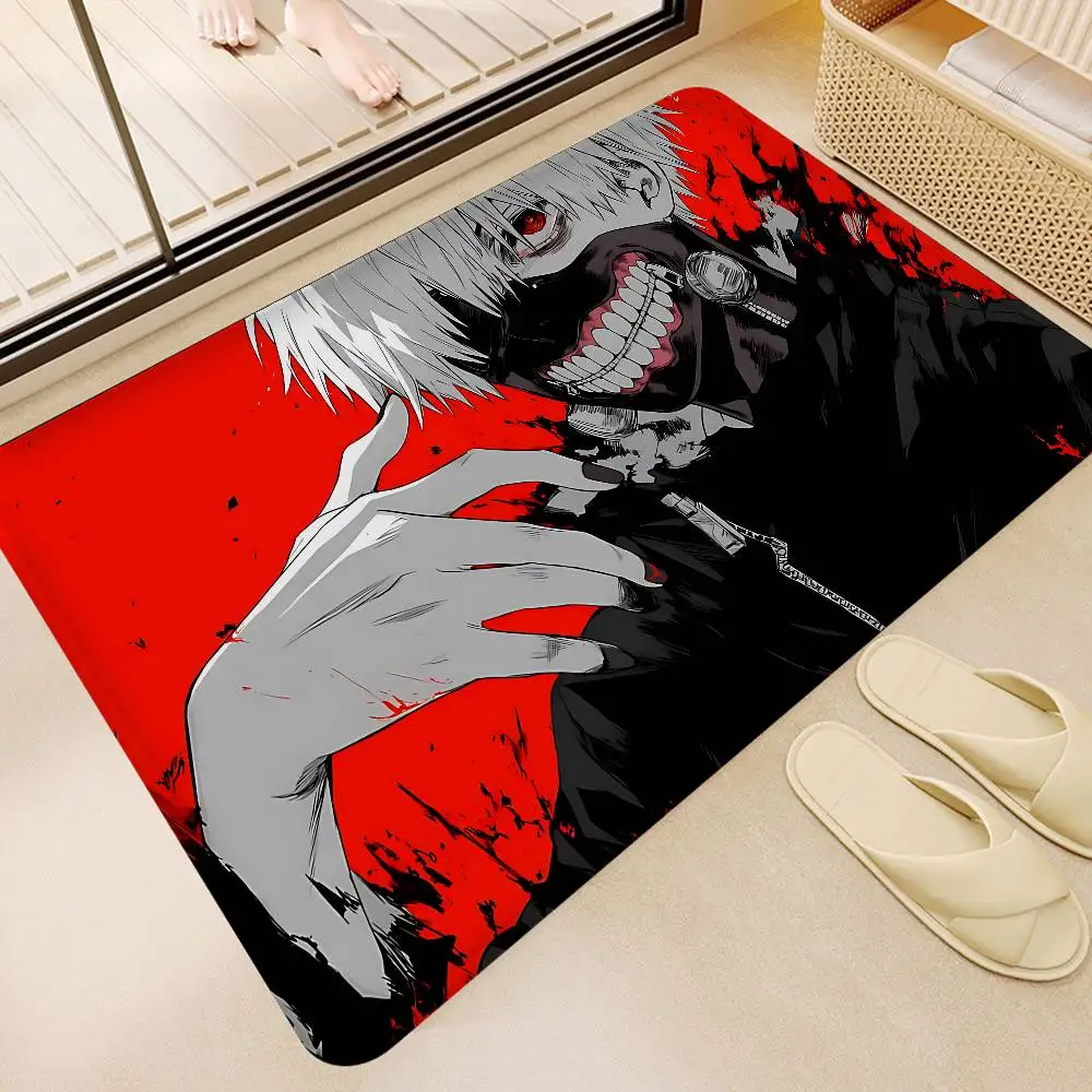 Japanese Anime T-Tokyo G-ghoul Floor Mat INS Style Soft Bedroom Floor House Laundry Room Mat Anti-skid Household Carpets
