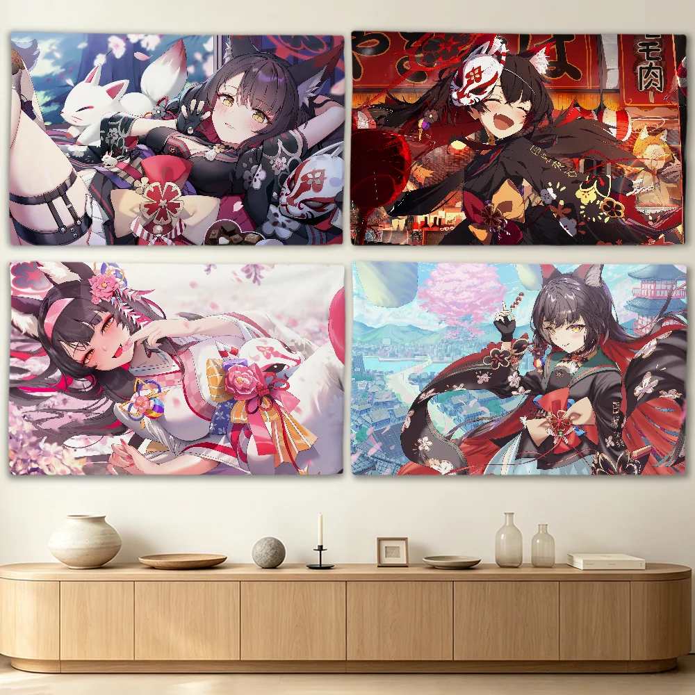 Game Blue Archive Kosaka Wakamos flag Advertising Banner for Camping Decoration Outdoor & Garage Wall Hanging Decorations