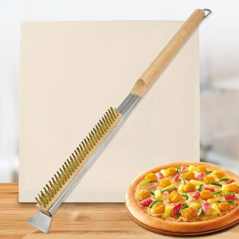 Great Pizza Oven Brush Labor-saving Clean Deep Cleaning Anti-rust Pizza Oven Scraper