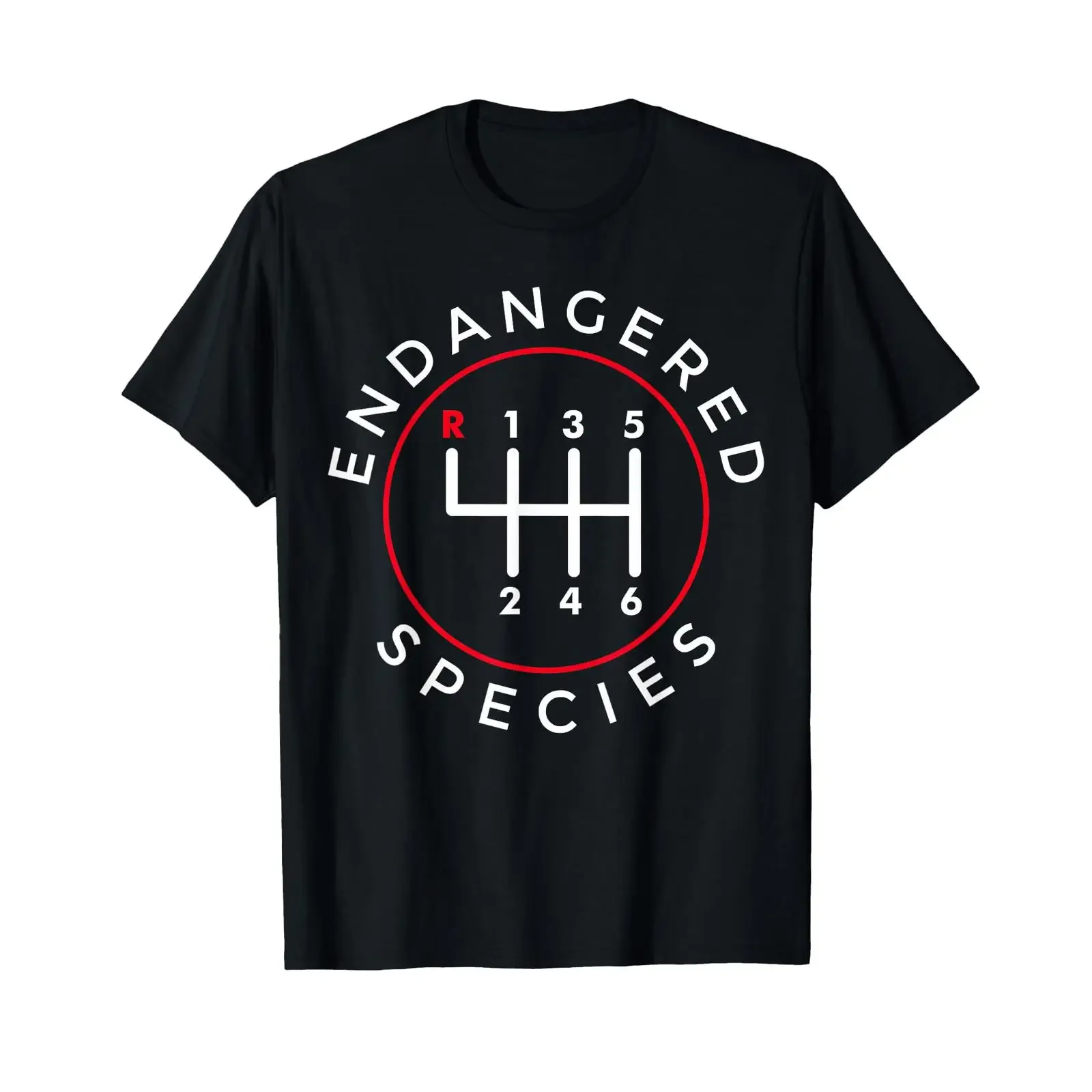 Endangered Species Manual Gearbox Stick Shift 6 Speed T Shirt vintage Washed Comfortable streetwear Slightly Stretched