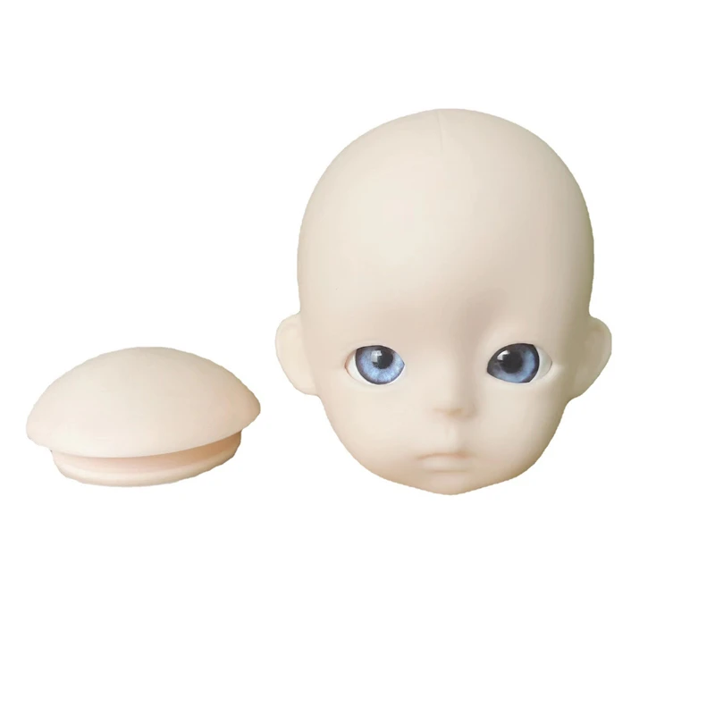 1/6 Bjd Doll Head Accessories Without Makeup Open Head for 28cm Baby Doll Diy Toy Gifts