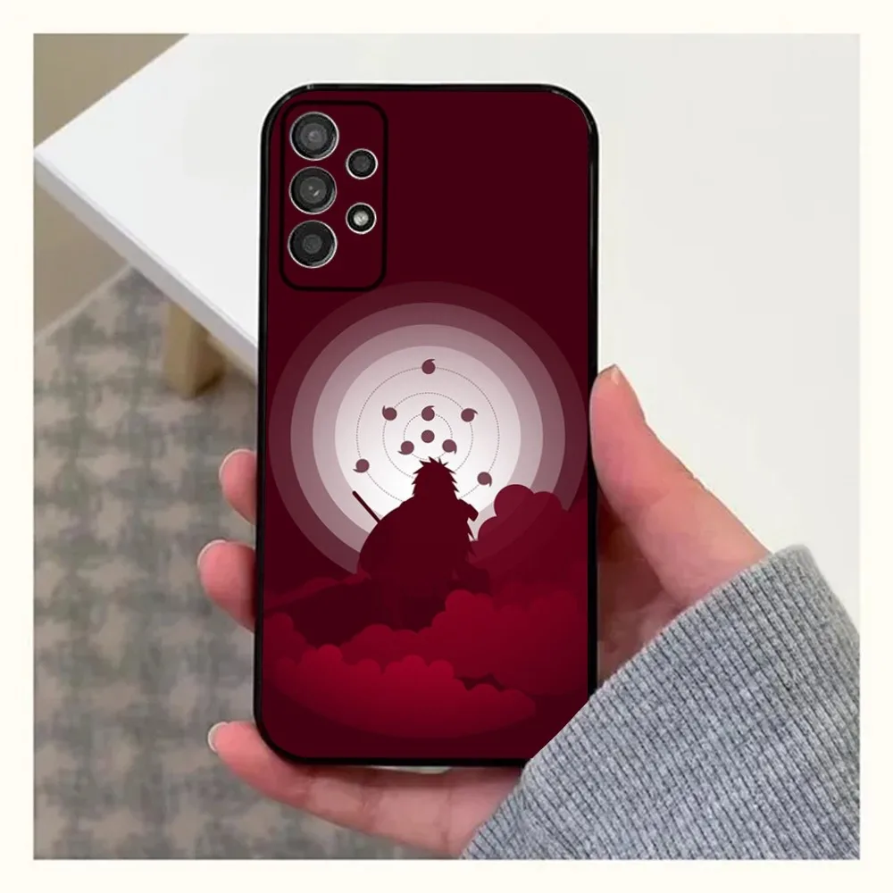 Cool Anime Phone Case For Samsung Galaxy A13,A21s,A22,A31,A32,A52,A53,A71,A80,A91 U-Uchiha M-Madara I-Itachi Soft Black Cover