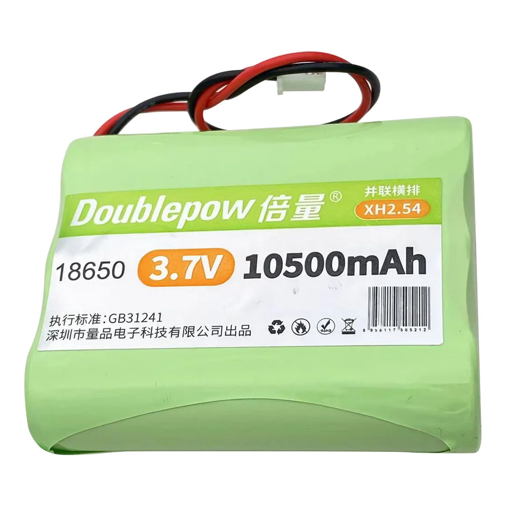 Bateria litowa 3,7 V 18650 10500 mAh akumulator megafon głośnik płyta ochronna XH2.54-2P/PH2.0-2P wtyczka