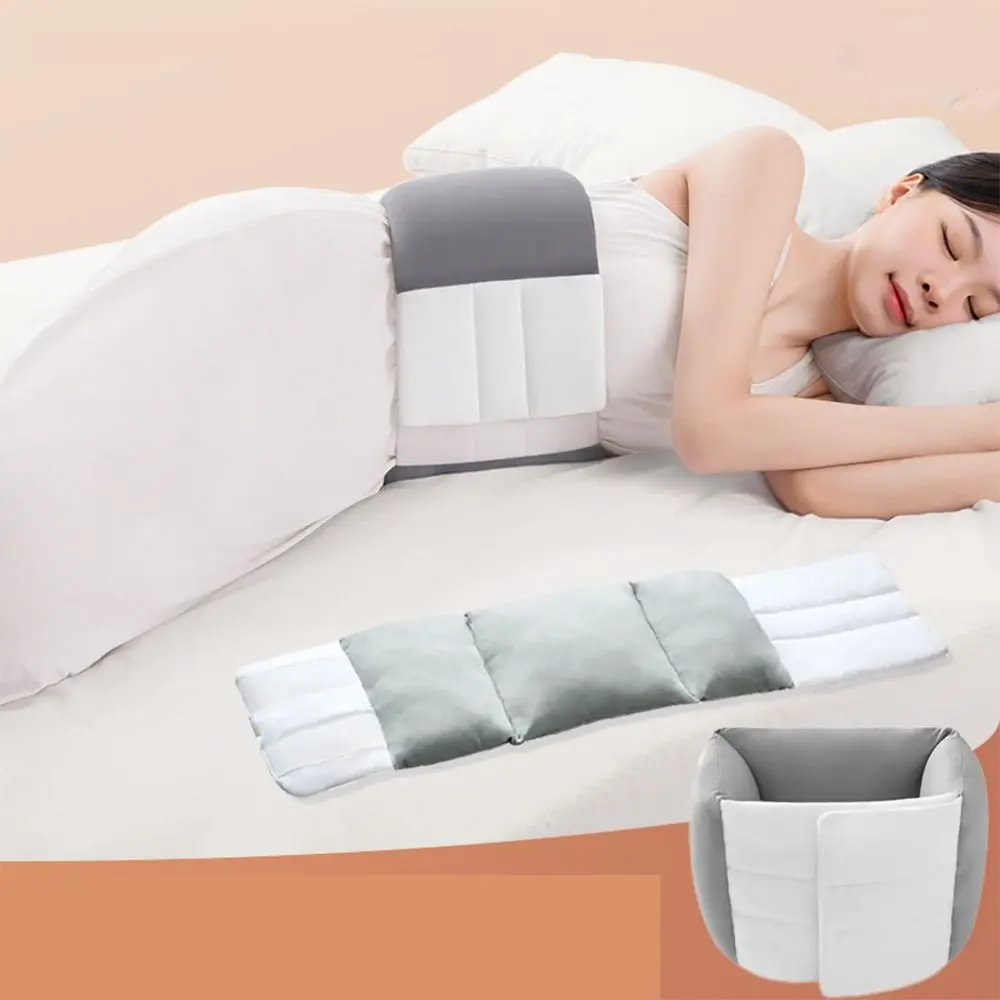 Comfortable Lumbar Support Pillow Adjustable Wrap Around Waist Protection Lumbar Roll Pillow Intervertebral Disc Support Warmth