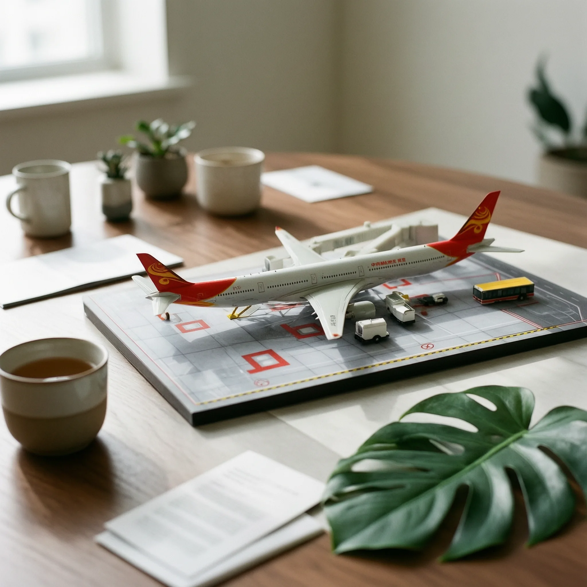 

Airport Apron Display Base Printed Model Aircraft Display Base Airport Platform Realistic Diorama Board Detailed for Collectors