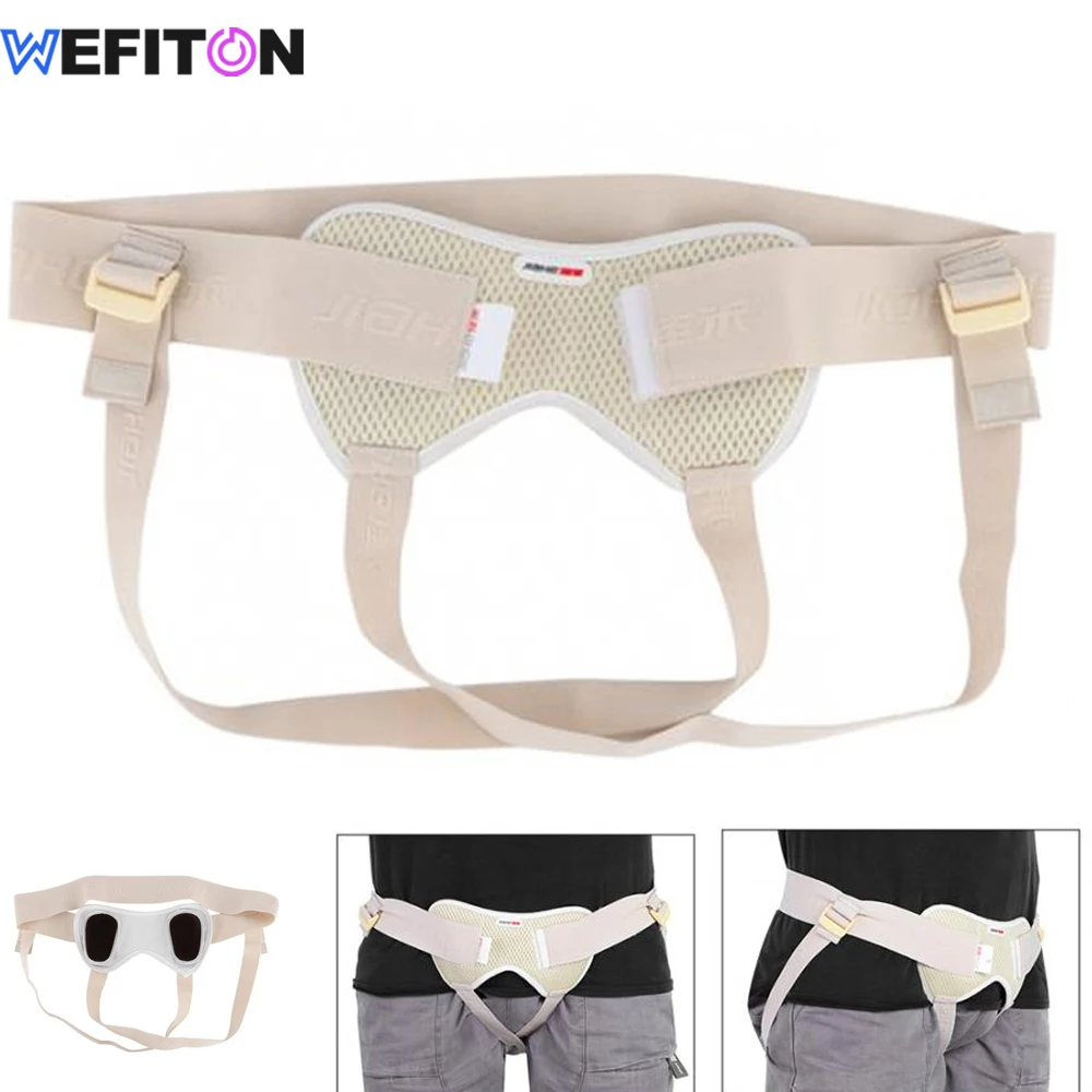 2er-Pack Herniengürtel für Links/Rechts - Verstellbare Leistenstütze mit 2 Polstern, Leisten- und Sport-Hernienbandage für Männer und Frauen