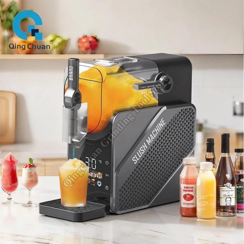 Slushie Machine Frozen Drink Multifunctional Milk Shake Soft Ice Cream Machine Commercial Ice Crusher Beverage Smoothie Machine