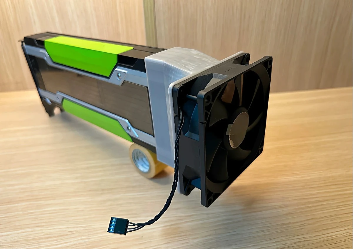 9CM Active Cooling Fan Modification Kit For NVIDIA Tesla V100 P40 P100 M40 Graphics Card Silent Edition