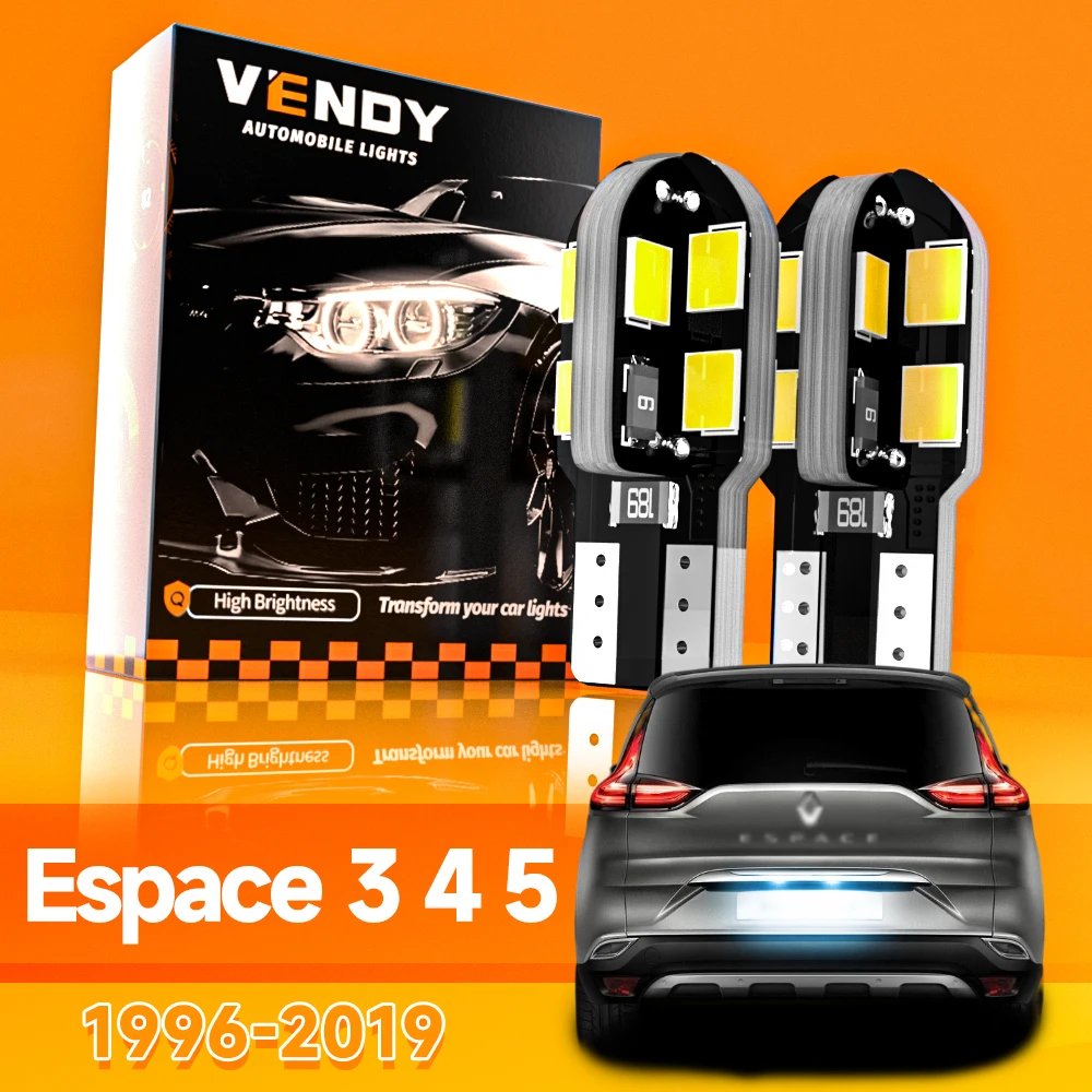 

2 шт. для Renault Espace 3 4 5 1996-2019 светодиодный светильник номерного знака 2010 2011 2012 2013 2014 2015 2016 2017 2018 аксессуары Canbus