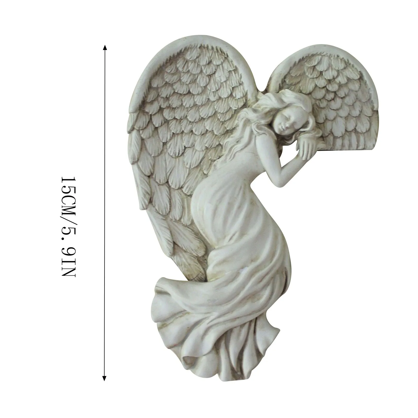 Deurframe Engel Wingss Sculptuur Hars Standbeeld Kunst Huisdecoratie Decoratie Perfect Cadeau