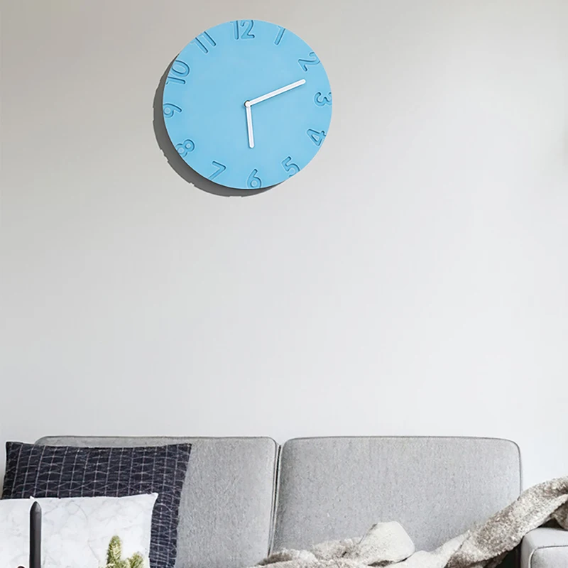 Korean Minimalist Clock Wall Simple Round Creative Silent Design Aesthetic Wall Clocks Modern Interior Wanduhr Home Decoration