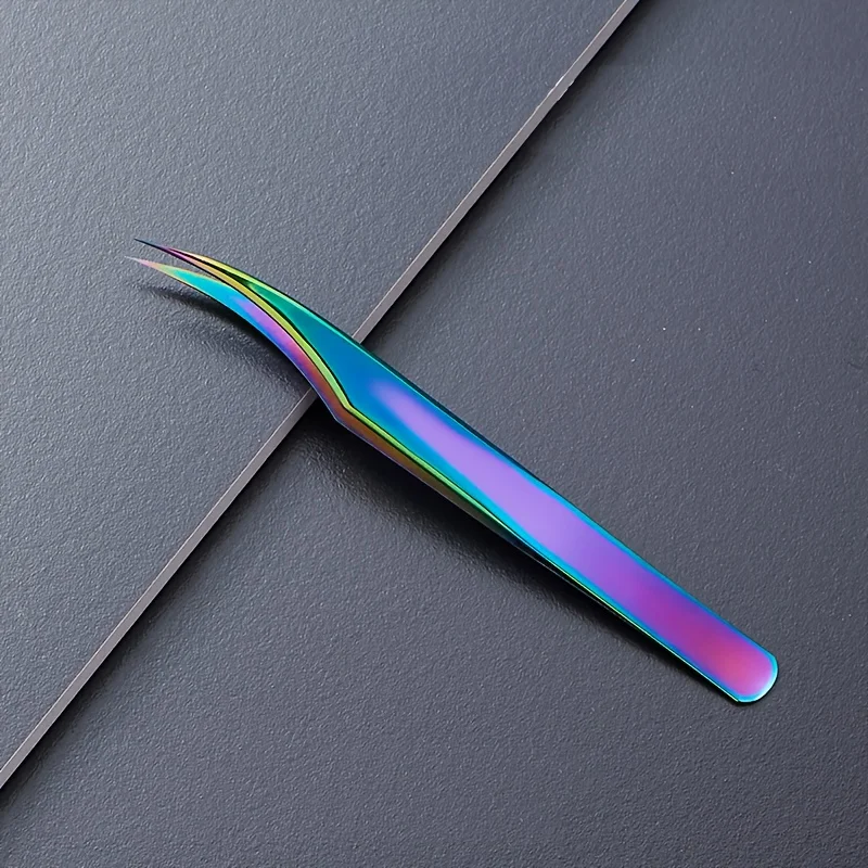 High Precision Eyelash Tweezers Set Stainless Steel Colored Lash Tweezer for Flawless Application & Brow Grooming Christmas Gift