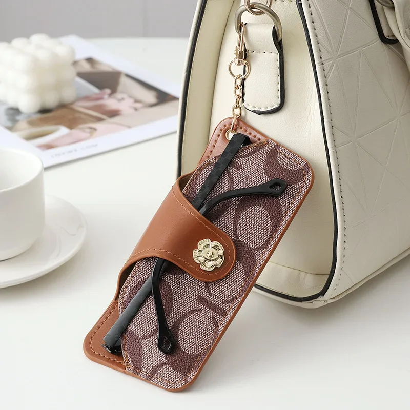 

1pc Soft PU Leather Eyeglasses Bag Vintage Portable Leather Glasses Bag Eyeglass Case Slim Sunglasses Pouch For Women Mne Travel