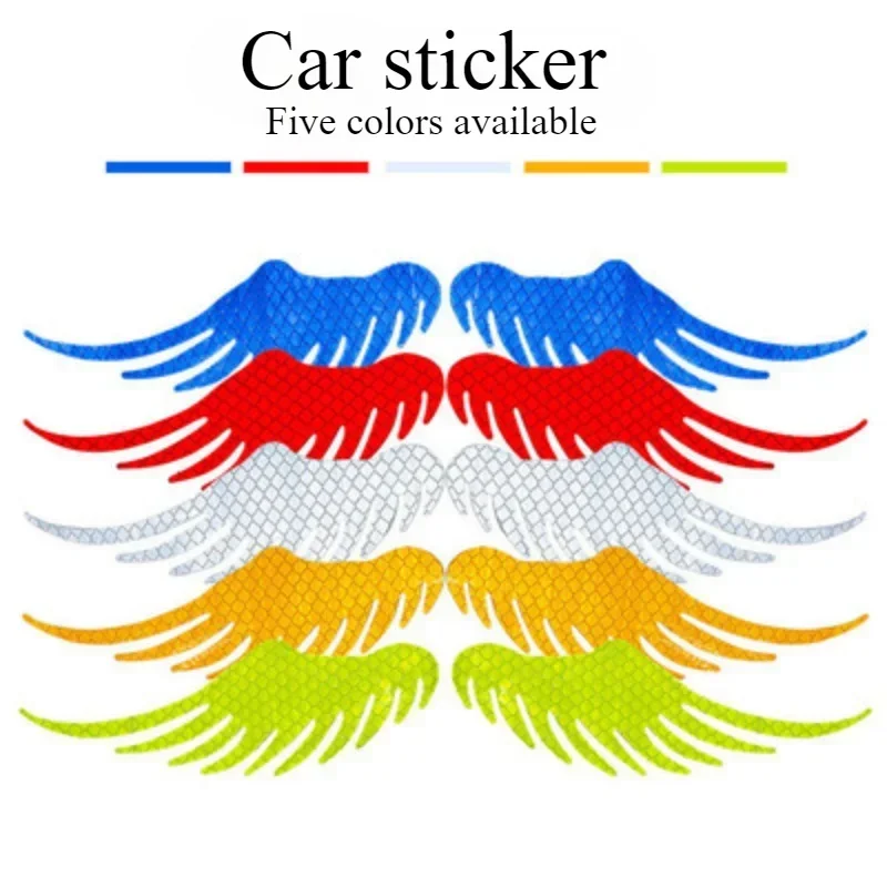 جديد أجنحة الملاك علامة تحذير عاكسة سيارة عاكس ملصق تحذير السلامة ضوء ملصق مضاد للمياه الملحقات