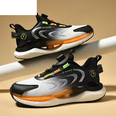 Spring New Style Real Popping Corn Rotating Buckle Sports Shoes Soft Bottom Shock Absorption Running Shoes Versatile Casual