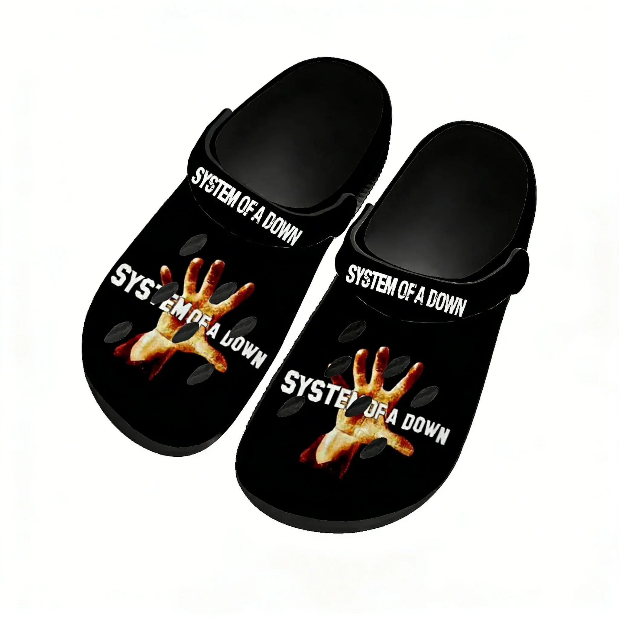 System of a Down Home Custom Sandals Women Teenager Fashion Water Shoe Garden Breathable Comfort Beach Hole Slippers