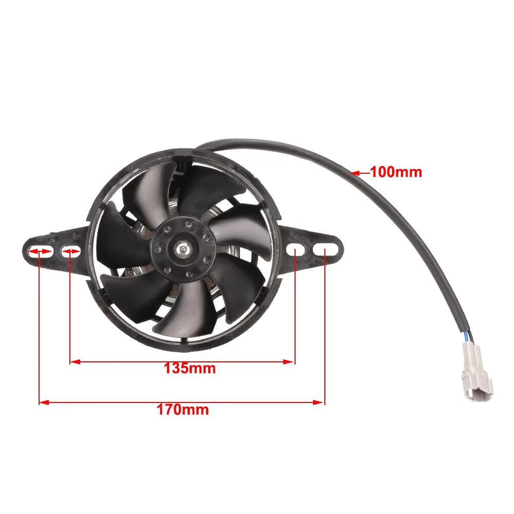 12V for 150cc-250cc ATV Quad Go Kart Motorcycle waterproof Fan Cooling Oil Cooler Engine Electric Radiator Motocross Accessories