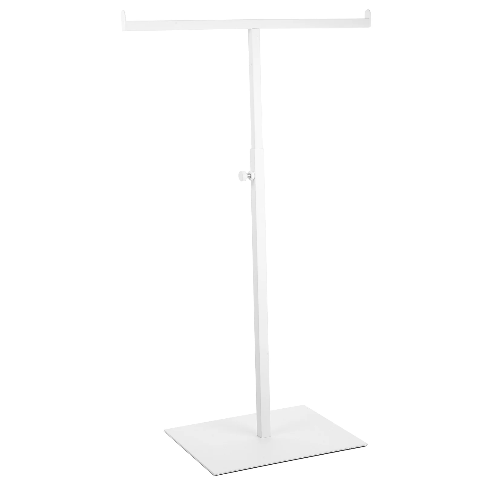 

Hat Tie and Scarf Display Rack Hooks Handbag Hanging Net Pocket Holder White Stainless Steel Hanger