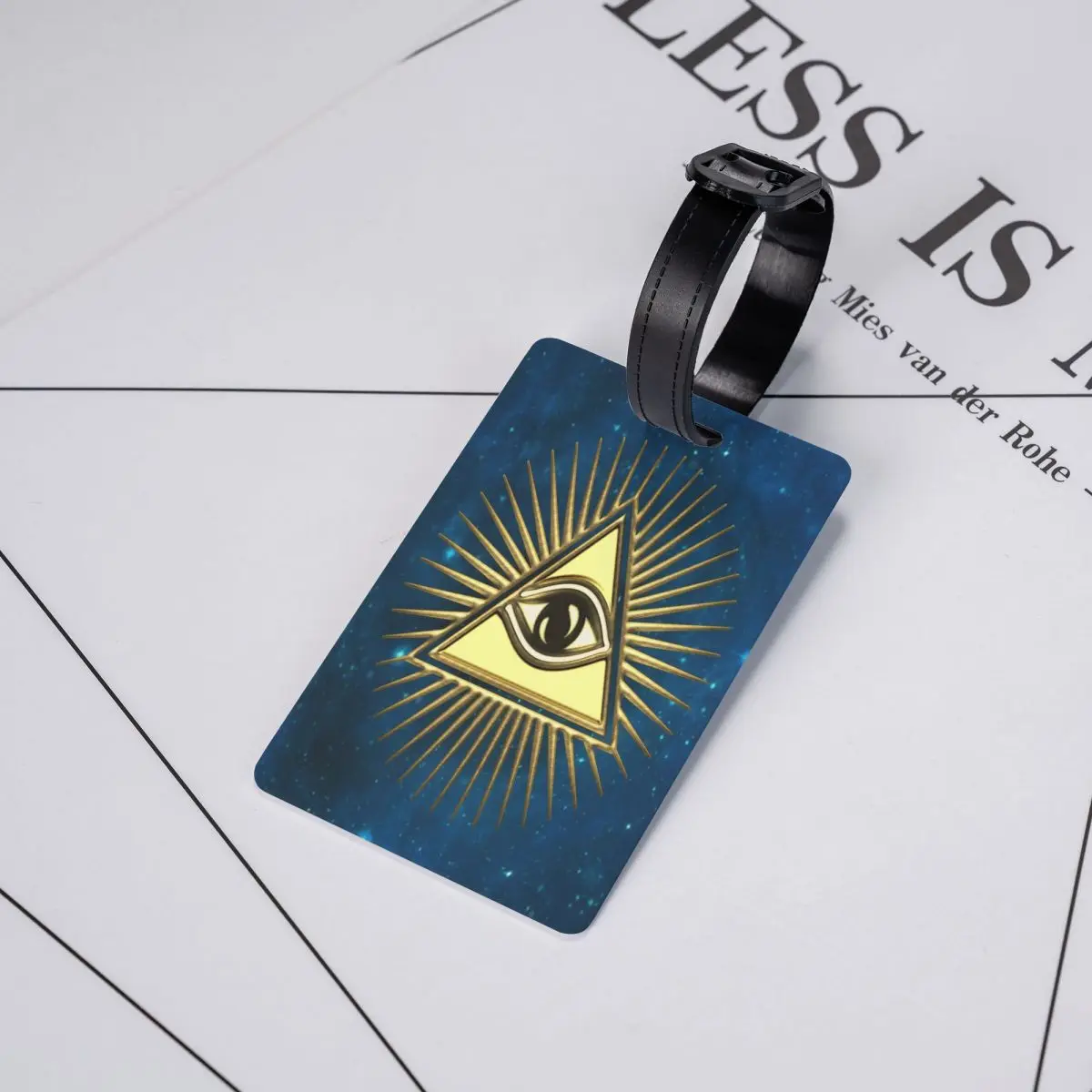 All Seeing Eye Of God Luggage Tag Custom Mystic Eyes Baggage Tags Privacy Cover ID Label