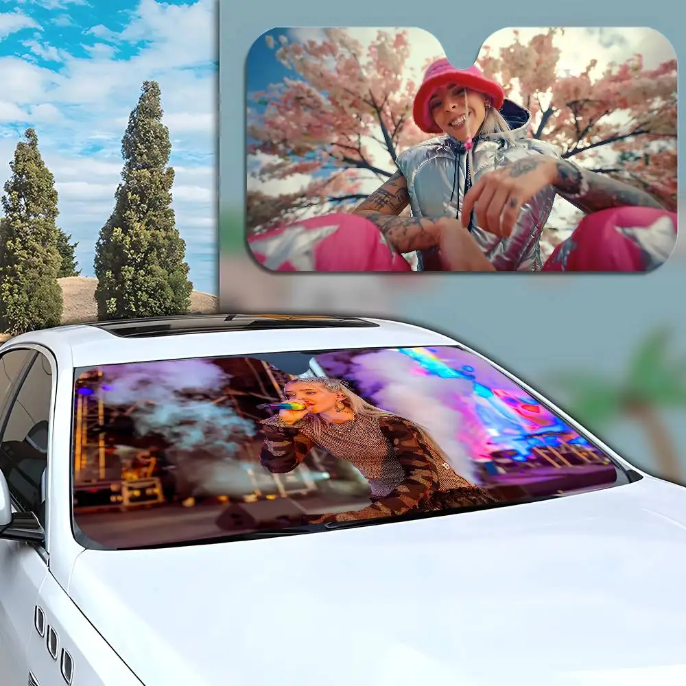 

Singer Young Miko Car Windshield Sun Shade Foldable Car Front Covers Car Sunshade For Car Accessories Blocks Uv Rays