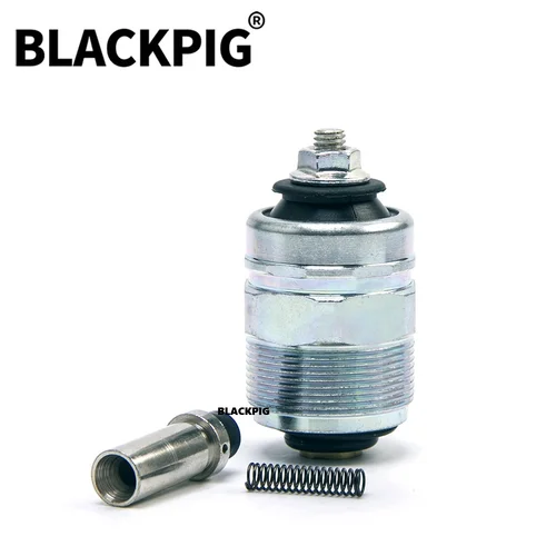 Imagen 2 del producto Válvula Solenoide de cierre de combustible para motor diésel, 12V, 24V, interruptor de bomba de inyección, válvula de corte de aceite, piezas del generador 186F 186FA 178F 192F
