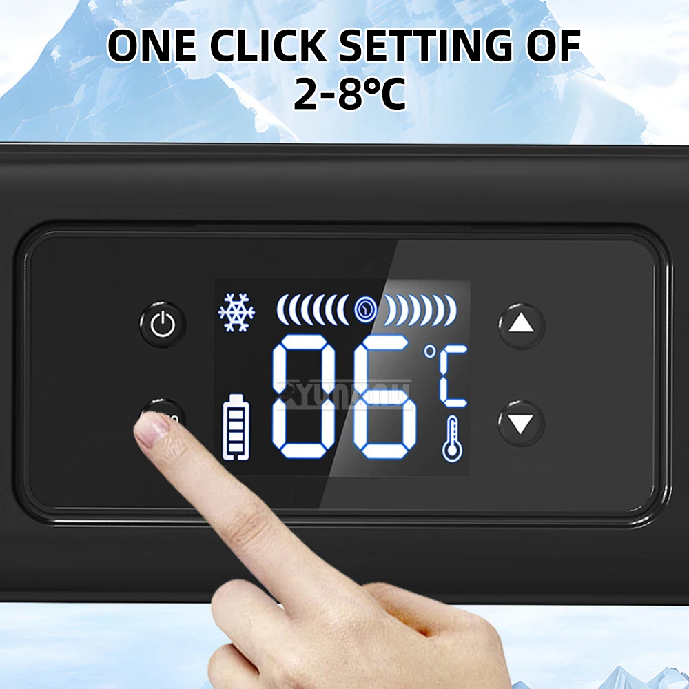 KB-700 Portable Car Refrigerator Constant Temperature Small Travel Mini Fridge for Vehicle