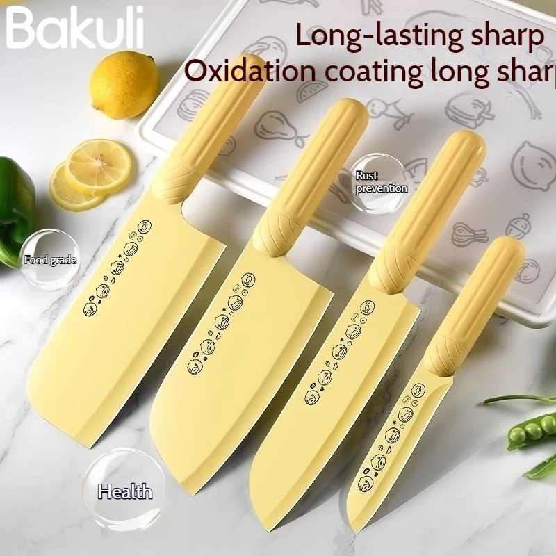 Küchenmesser-Set, multifunktionales Kochmesser aus Edelstahl, Gemüse, Obst, Fleisch, Schneiden, langlebiges Schneidemesser