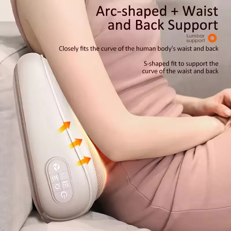 

Hot Compress RelaxationPortable Neck Massage Pillow Cervical Massager Waist Back Shoulder Shiatsu Kneaded Multifunctional Massag