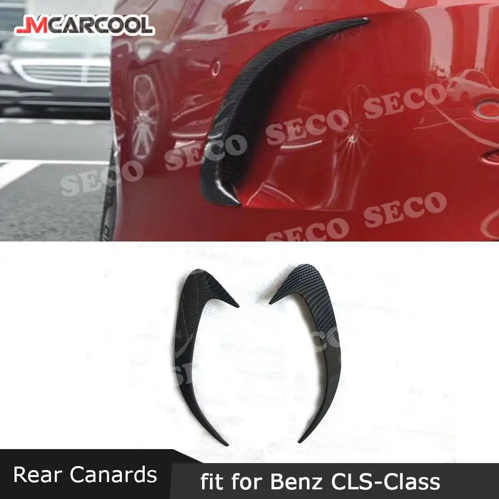 

Fit for Mercedes-Benz CLS Class CLS300 CLS350 CLS450 Sedan 2019+ Rear Bumper Side Vent Trims Sticker Carbon Fiber / ABS Canards