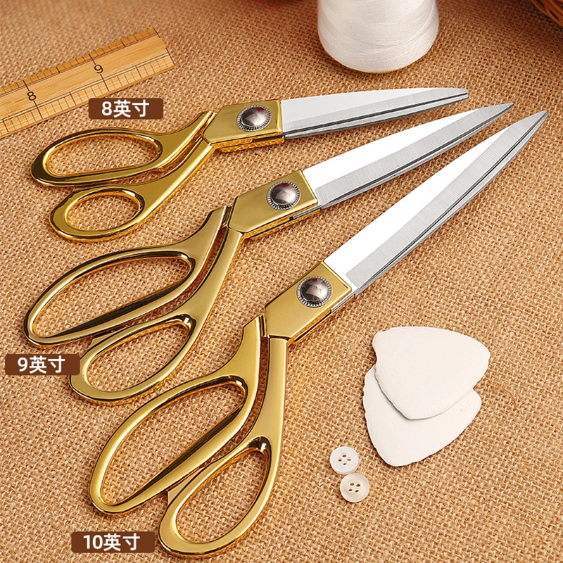 Professional Tailor Scissors Vintage Sewing Scissors Stainless Steel Tailor Shears for Fabric Clothes Needlework Cutter DIY Tool