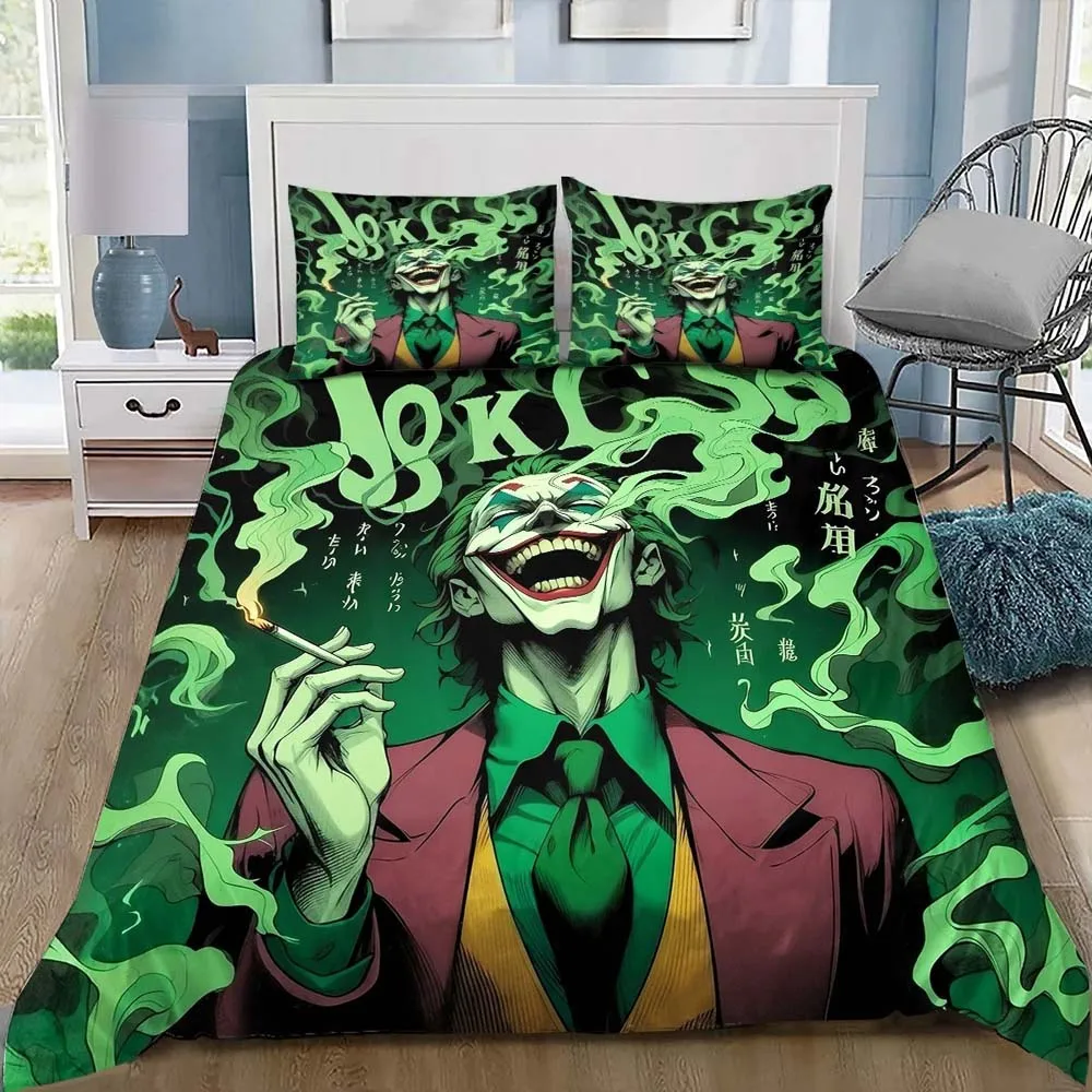 Movie Joker Bedding Sets Exquisite Bed Supplies Set Duvet Cover Bed Comforter Set Bedding Set Luxury Birthday Gift