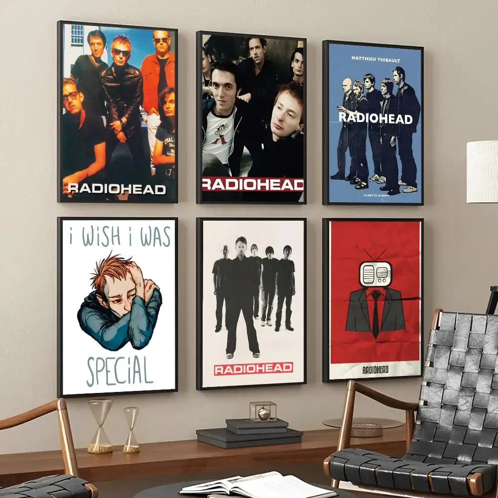 Radiohead Poster Decorative Wall Art Stickers Mural For Home Living Room Hallway Decor Gift