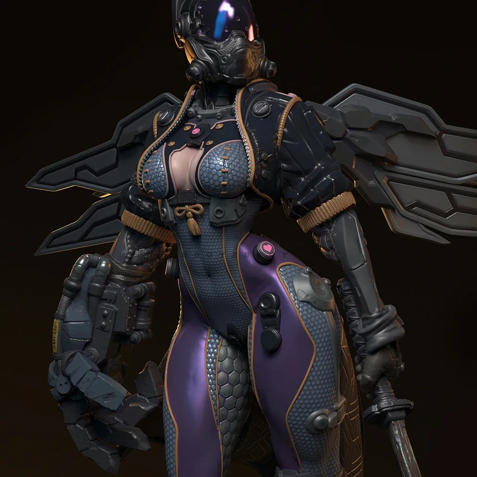 

60mm 75mm100mm Resin model kits colorless and self-assembled（3D Printing）TD-6774/3D