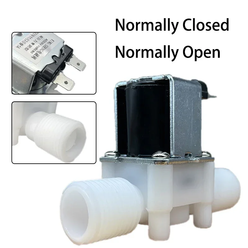 1/2 "3/4" zawór elektromagnetyczny z gwintem męskim AC 220V DC 12V 24V zawór sterujący wodą przełącznik kontrolera normalnie zamknięty normalnie otwarty