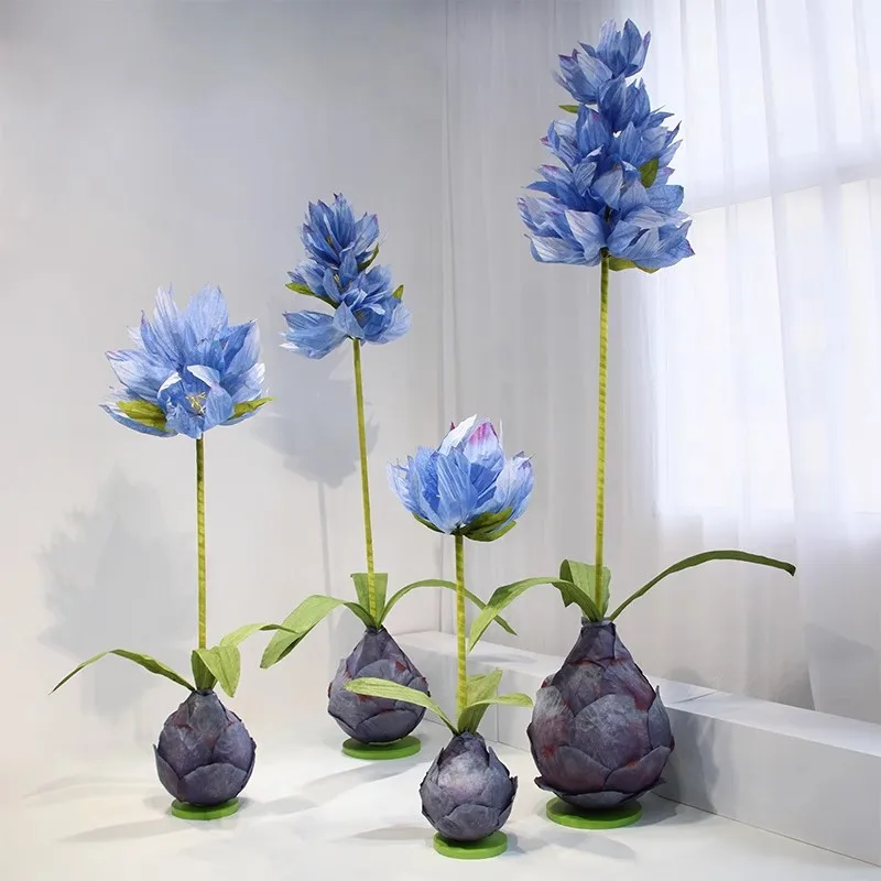 

Large artificial flower flying swallow grass paper art shopping mall Meichen window fake flower arrangement wedding scene decora