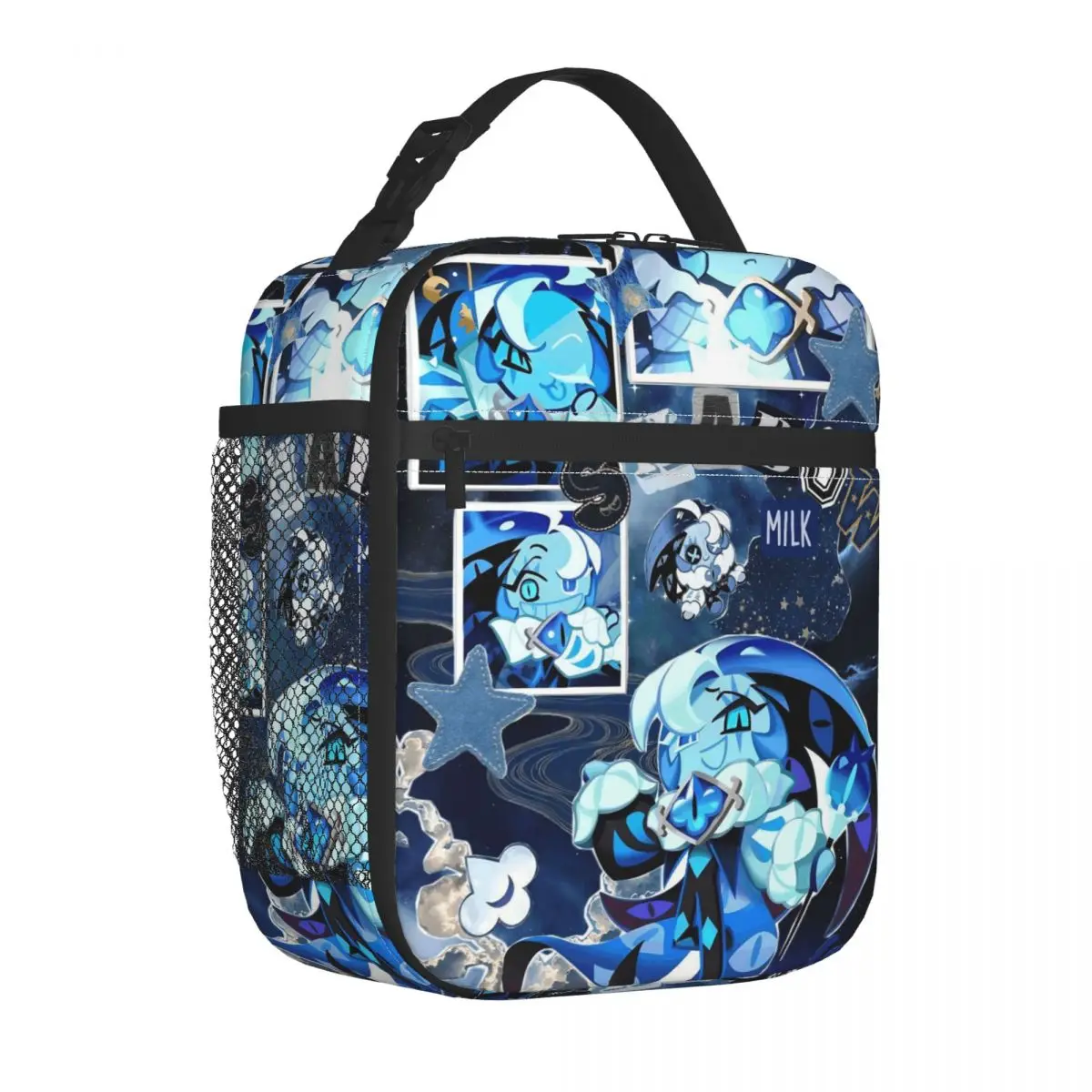 Cute Shadow Milk Cookie Run Kingdom Insulated Lunch Bags Cooler Bag  Lunch Container CRK Large Tote Lunch Box for Men Women